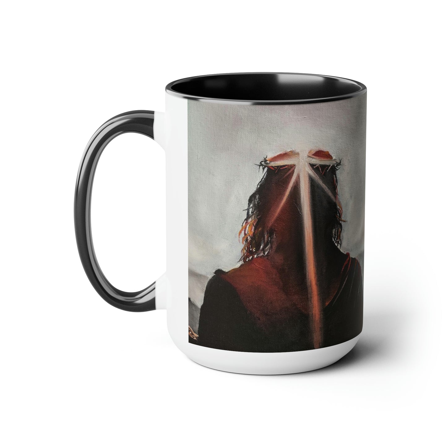 Contemplating Two-Tone Coffee Mugs, 15oz