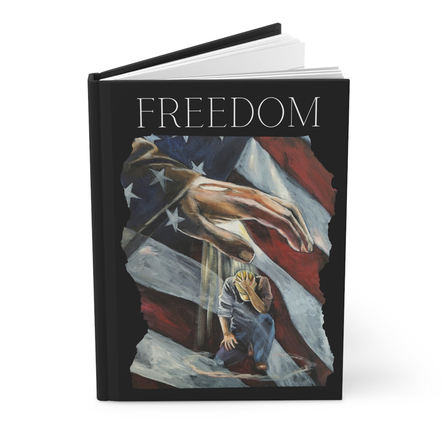 Covering Freedom Hardcover Journal - Inspirational American Art