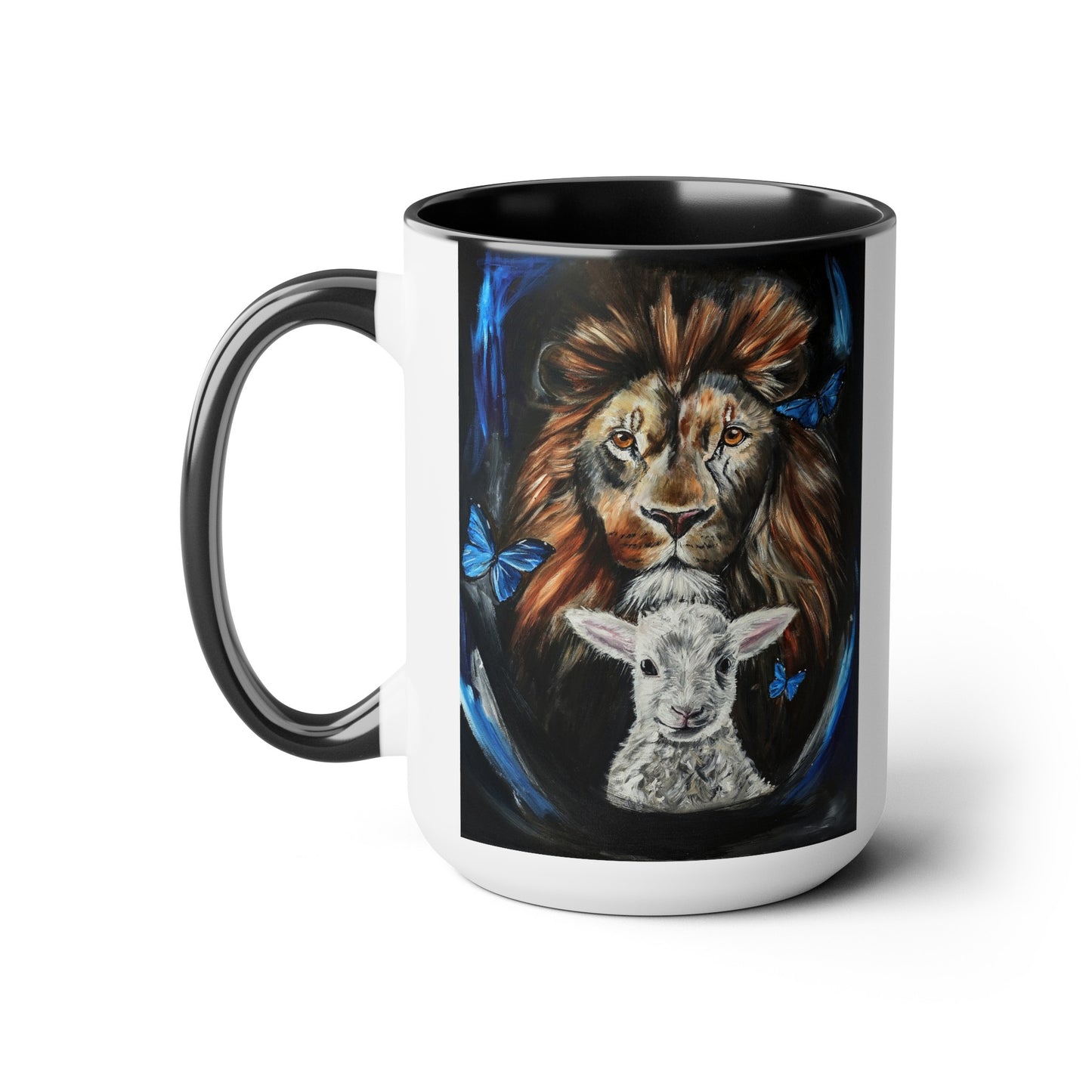 A New Thing Two-Tone Coffee Mugs, 15oz