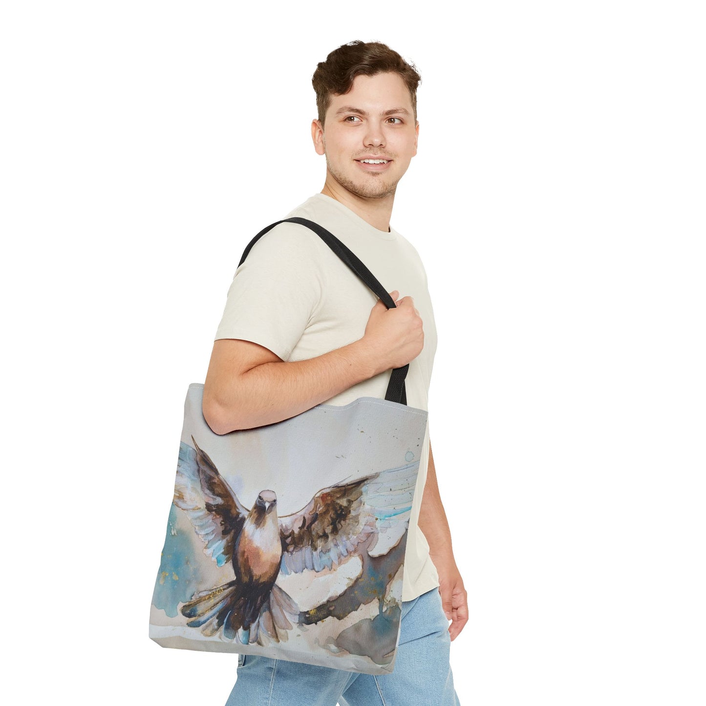 Ever-Present Help Dove Tote Bag - Stylish Eco-Friendly Shopper, Great for Nature Lovers, Gift for Birdwatchers, Art Lover's Tote, Everyday Use