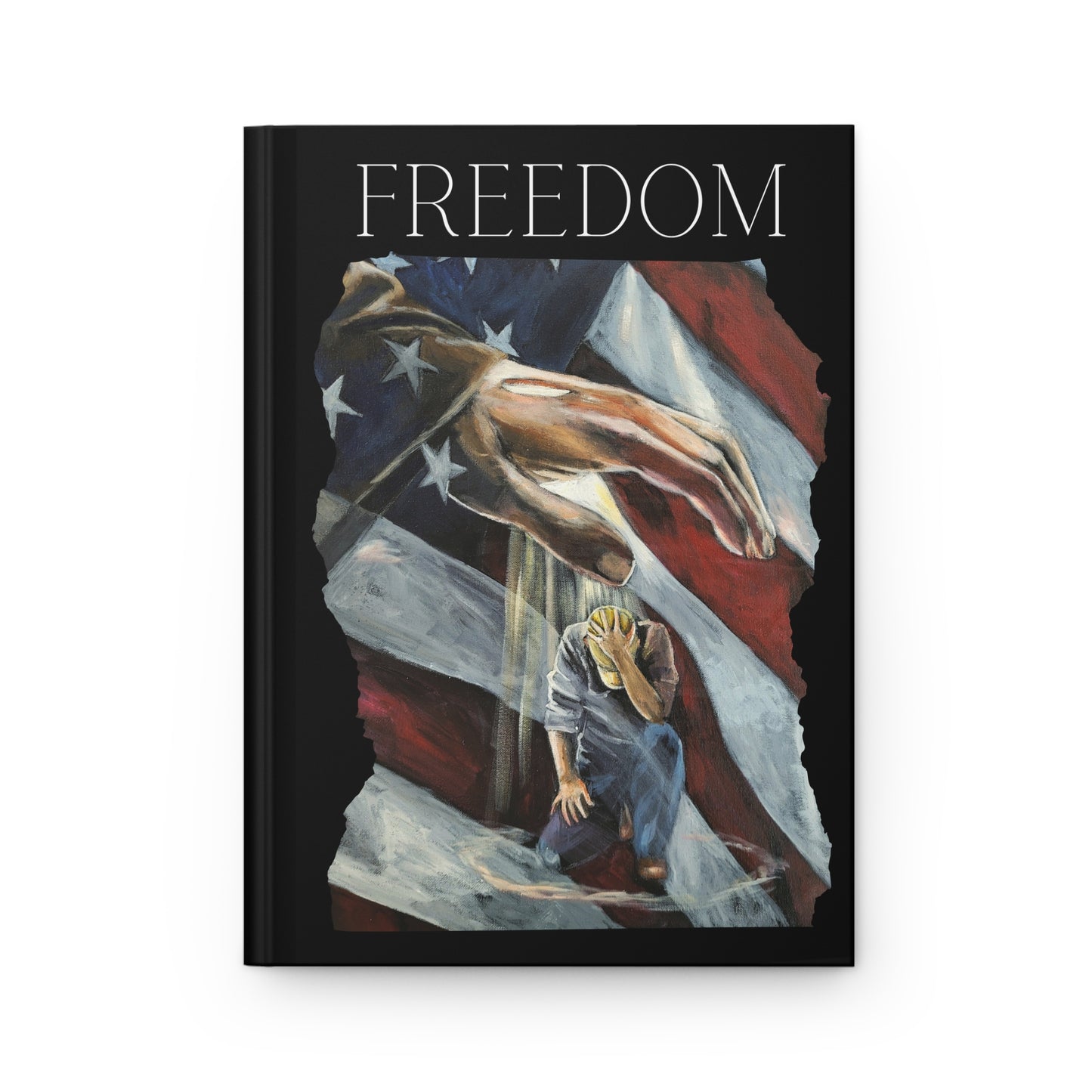 Covering Freedom Hardcover Journal - Inspirational American Art