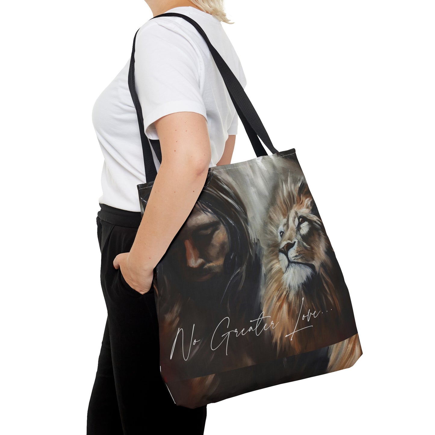 No Greater Love Tote Bag (AOP)