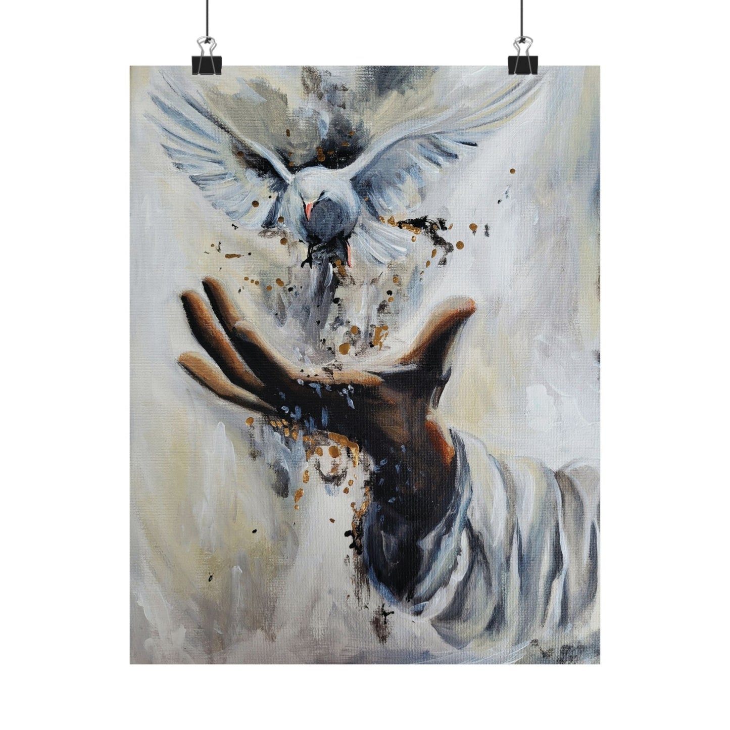 Always with Me Elegant Satin Poster - Serene Dove Release Artwork