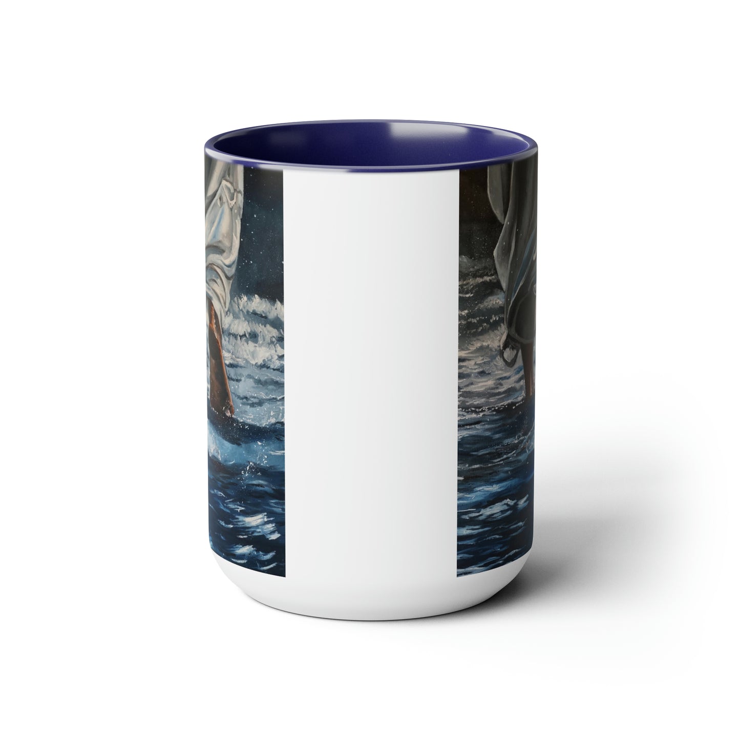 Walking On Two-Tone Coffee Mugs, 15oz