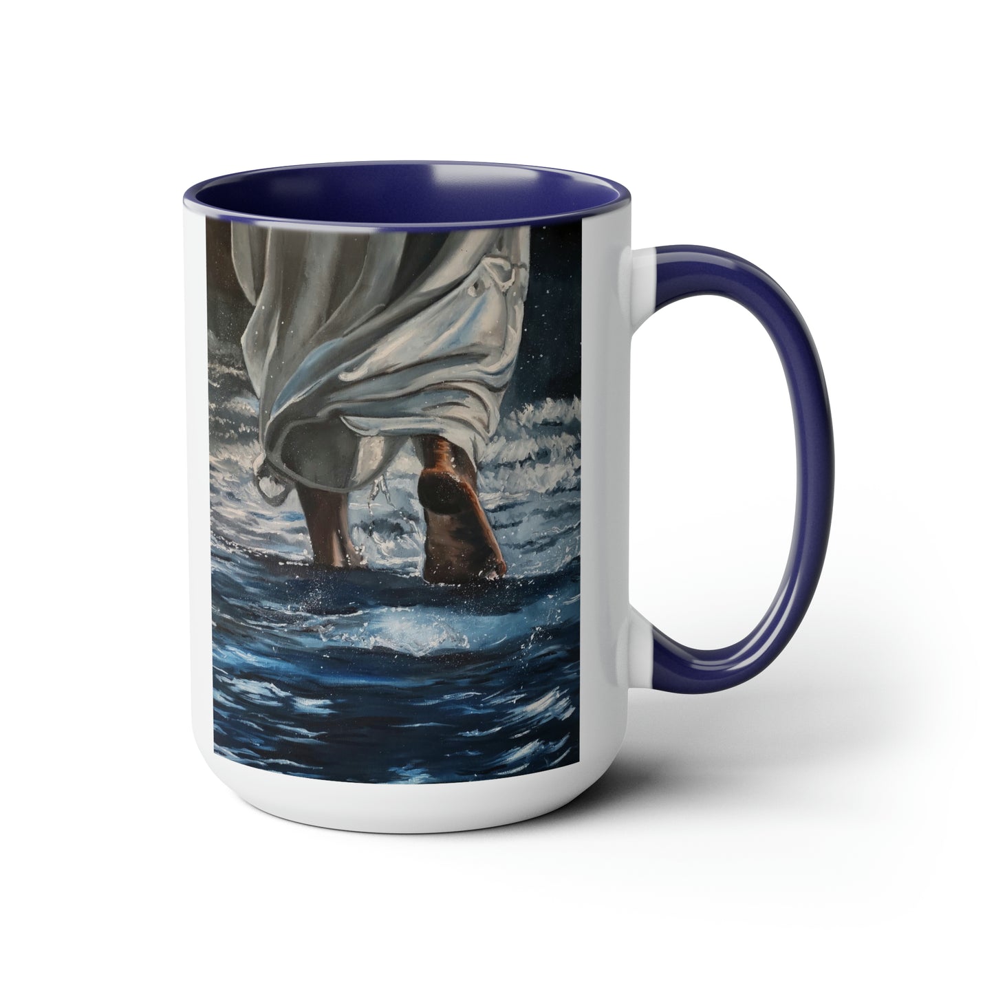 Walking On Two-Tone Coffee Mugs, 15oz