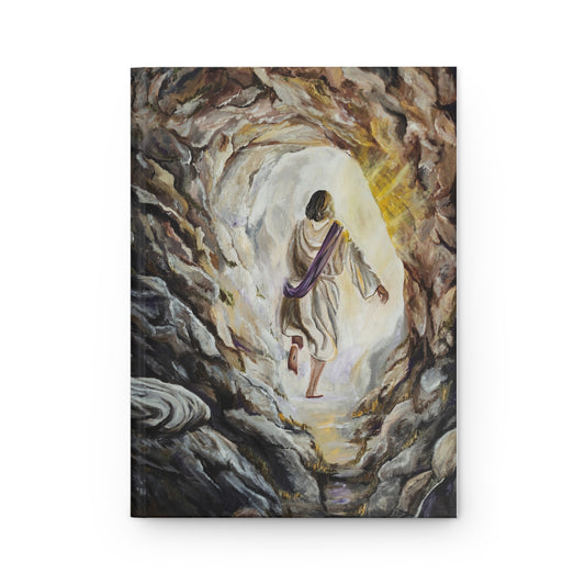 Resurrection Power Follow Me Hardcover Journal - Matte Finish with Uplifting Artwork
