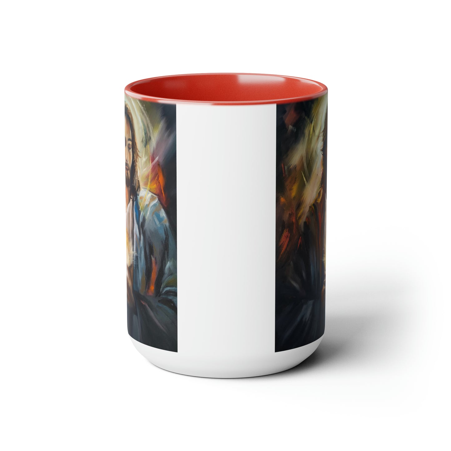 Light of the World Two-Tone Coffee Mugs, 15oz