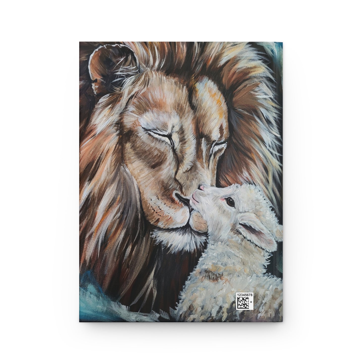Finding Rest Hardcover Journal - Lion and Lamb Design