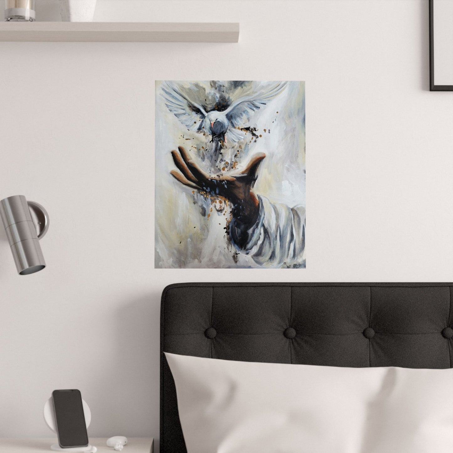 Always with Me Elegant Satin Poster - Serene Dove Release Artwork