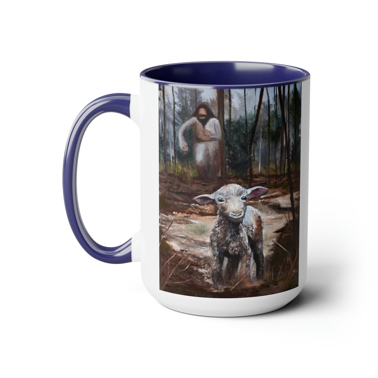 Coming After Me Two-Tone Coffee Mugs, 15oz