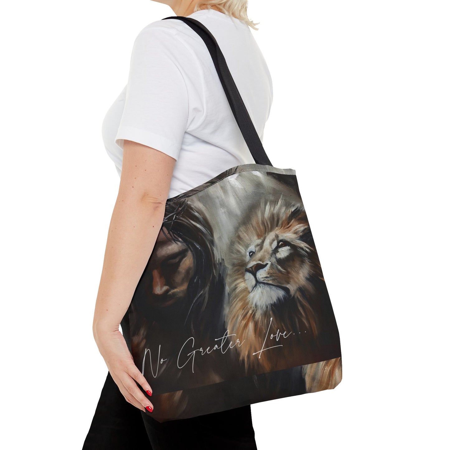 No Greater Love Tote Bag (AOP)