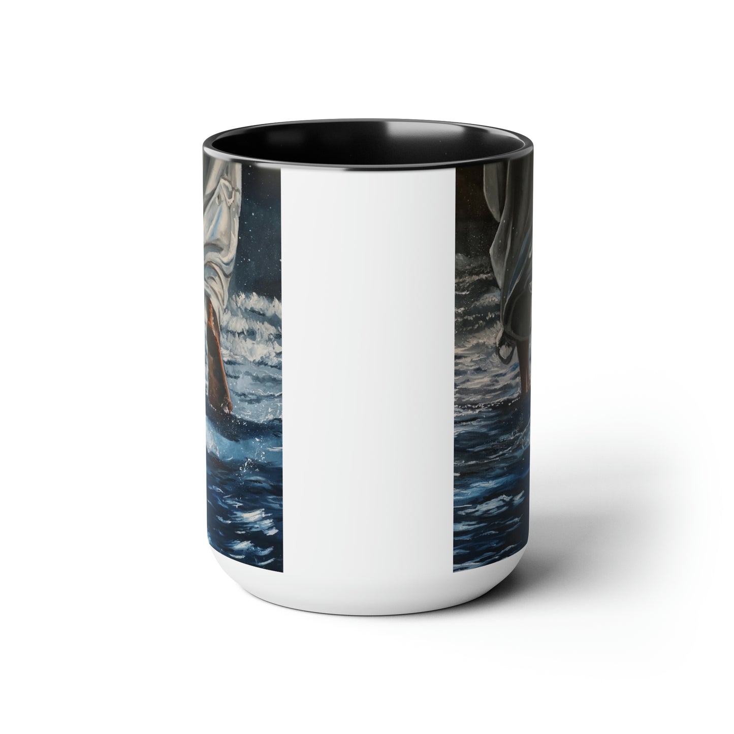 Walking On Two-Tone Coffee Mugs, 15oz