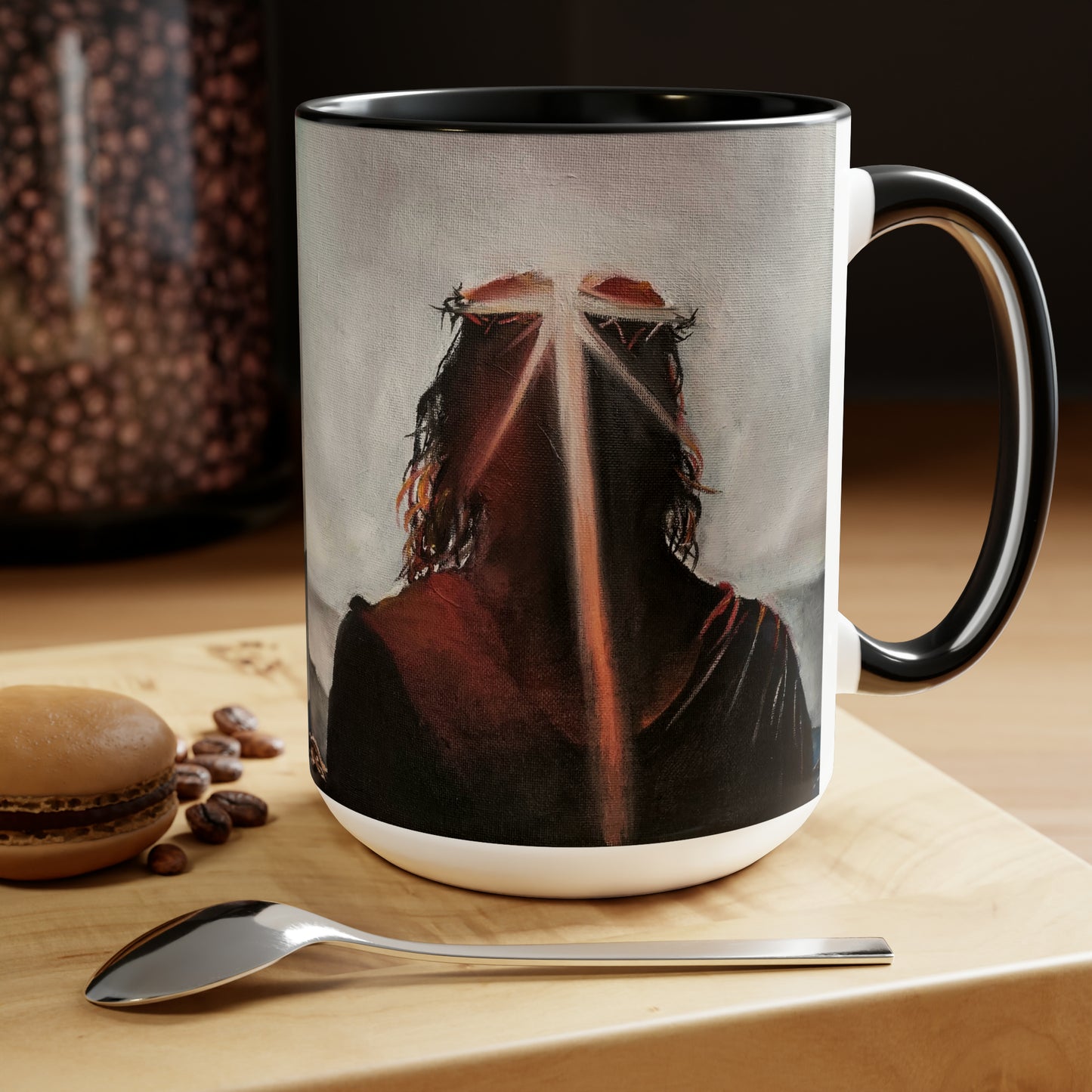 Contemplating Two-Tone Coffee Mugs, 15oz