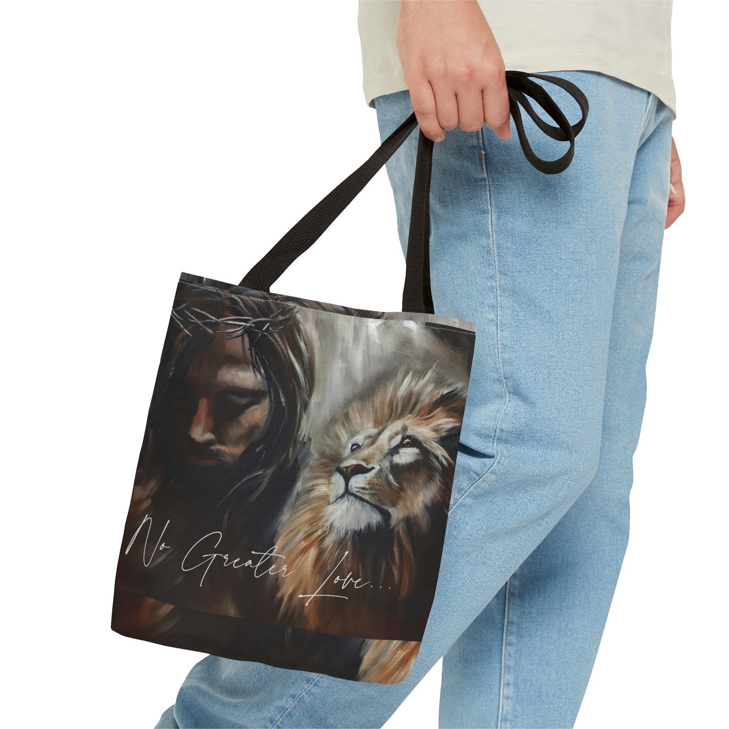 No Greater Love Tote Bag (AOP)