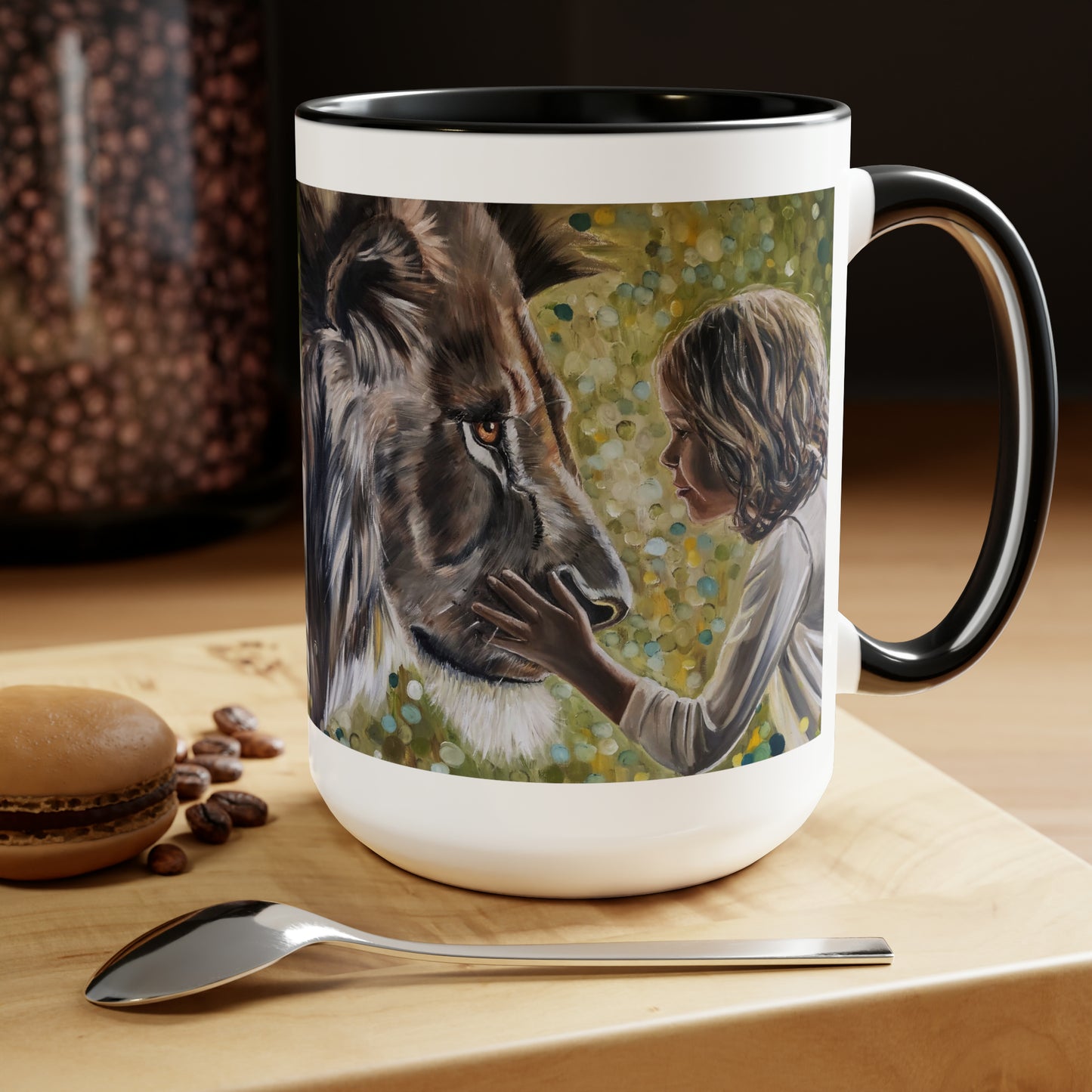 To Look into Your Eyes Two-Tone Coffee Mugs, 15oz