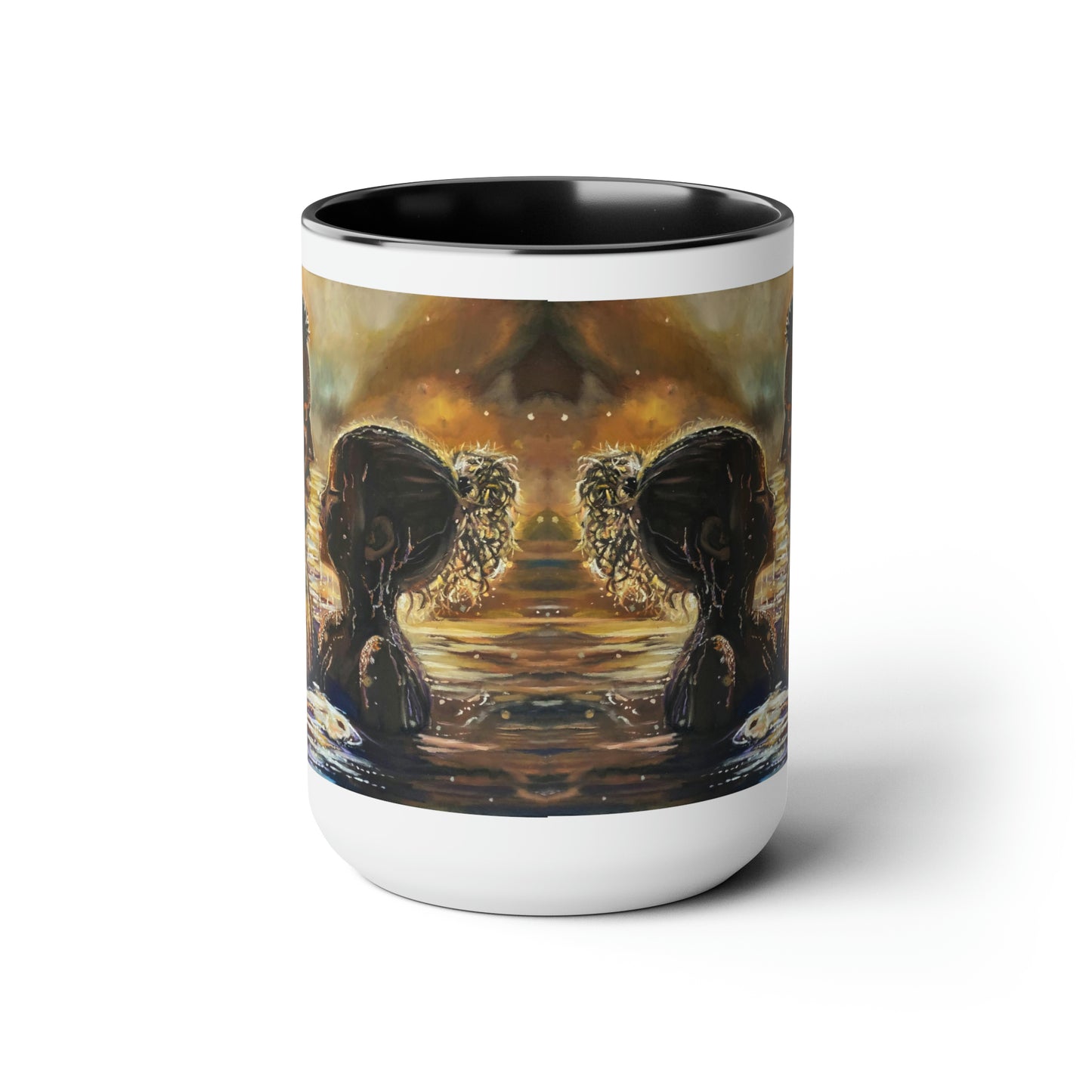 Baptized into Glory Two-Tone Coffee Mugs, 15oz