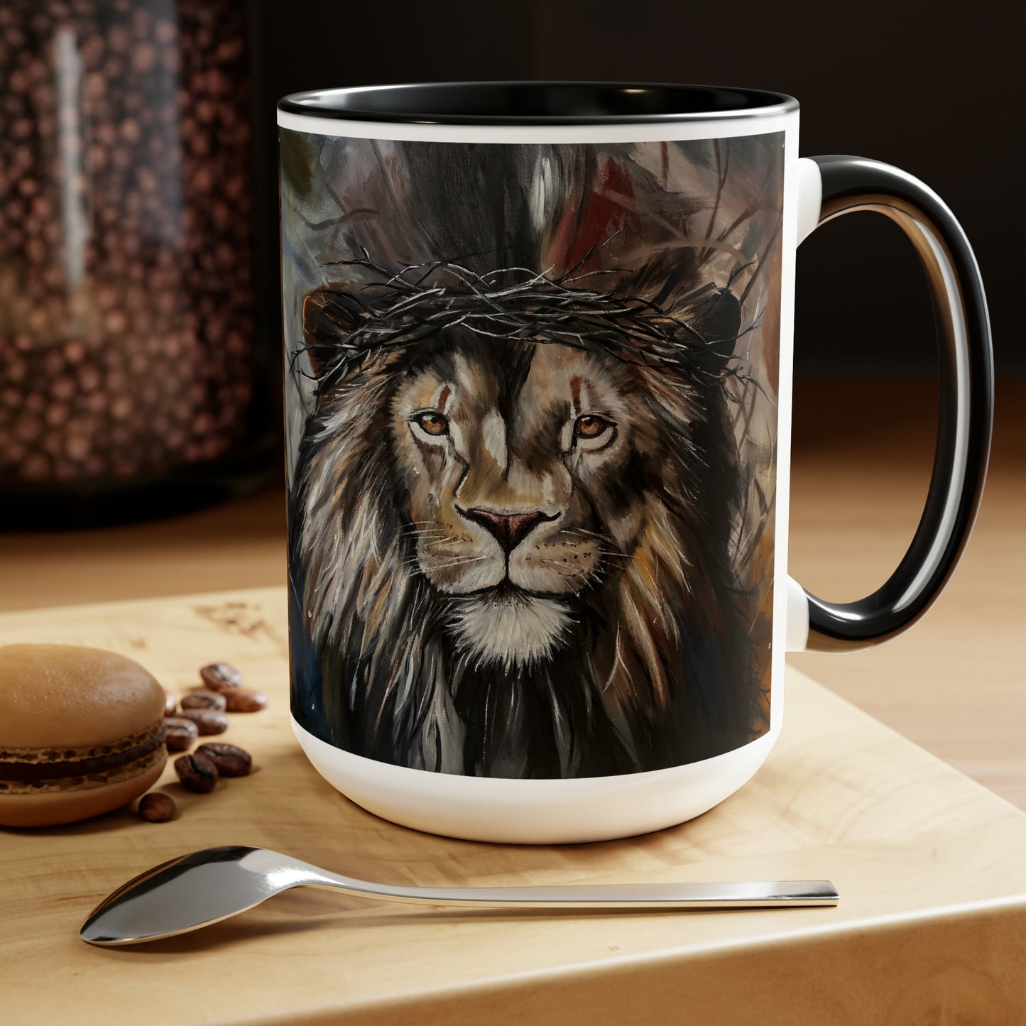 Mediator Two-Tone Coffee Mugs, 15oz