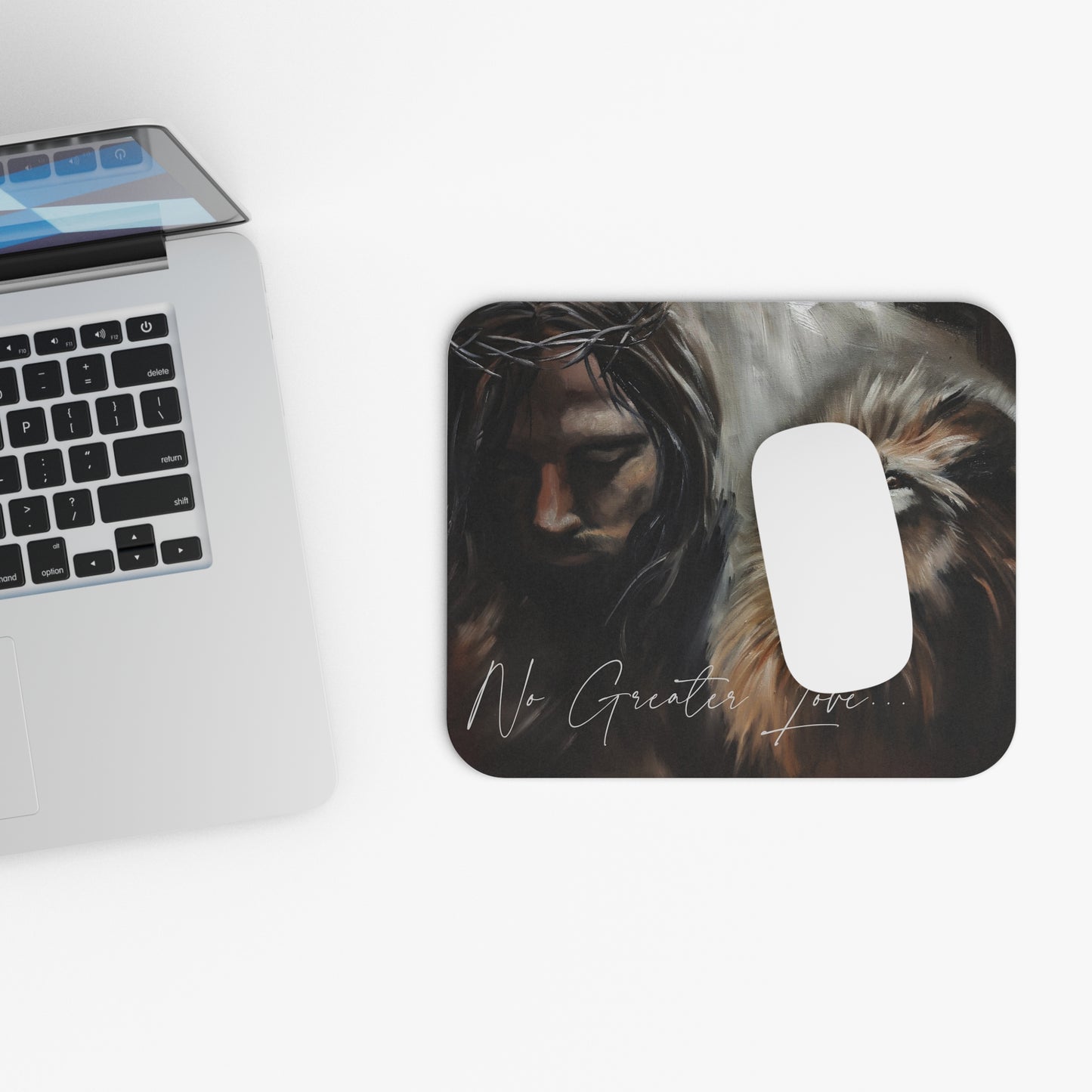 No Greater Love Mouse Pad - Inspirational Christian Desk Accessory
