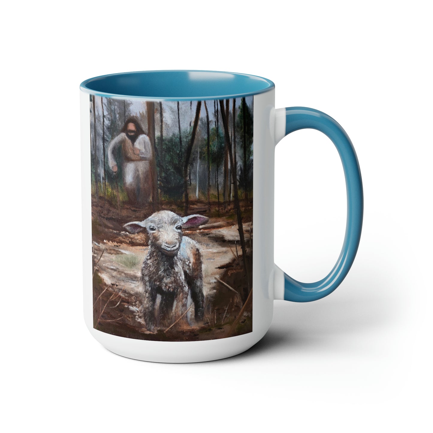 Coming After Me Two-Tone Coffee Mugs, 15oz