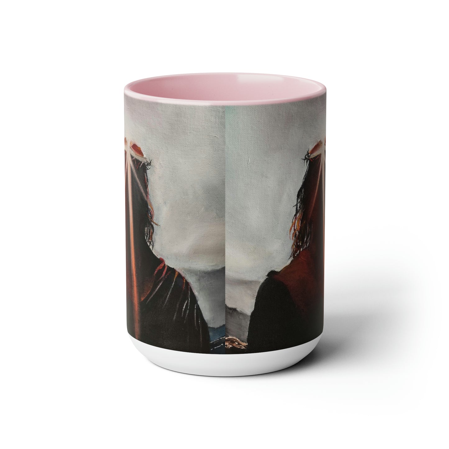 Contemplating Two-Tone Coffee Mugs, 15oz