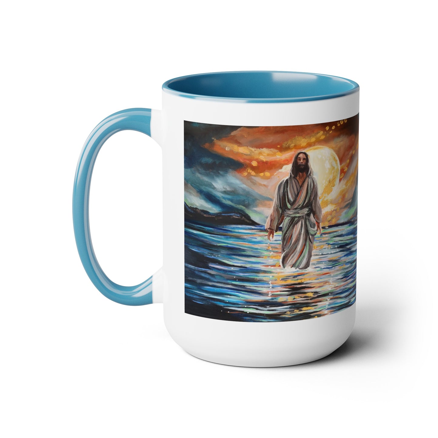 Night Watch Two-Tone Coffee Mugs, 15oz