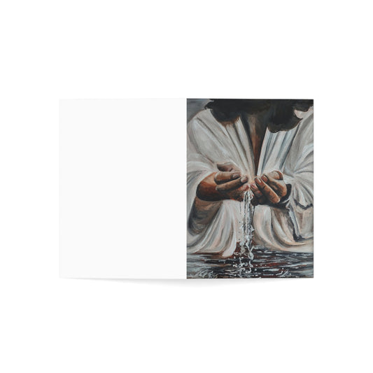 In His Hands Greeting Card