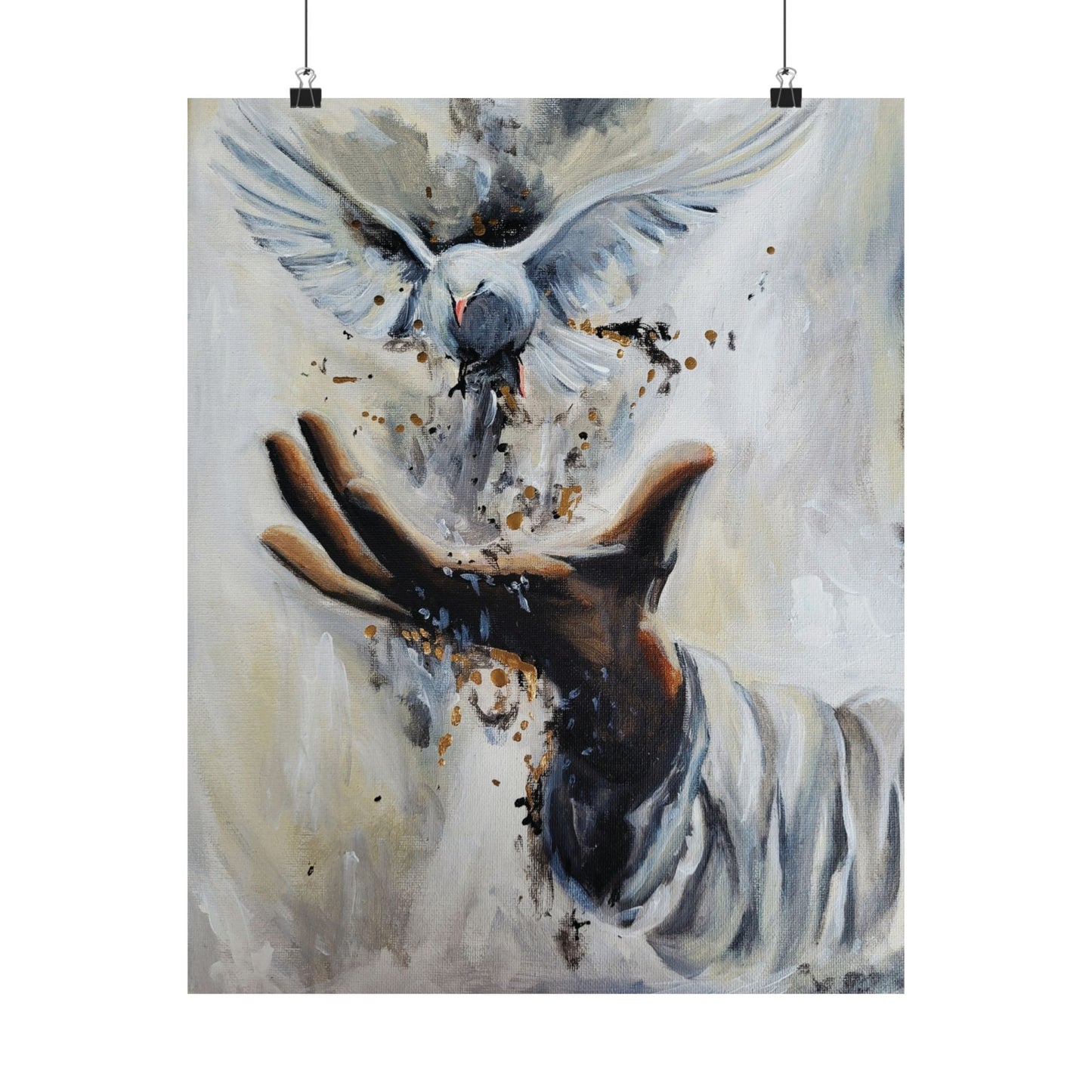 Always with Me Elegant Satin Poster - Serene Dove Release Artwork