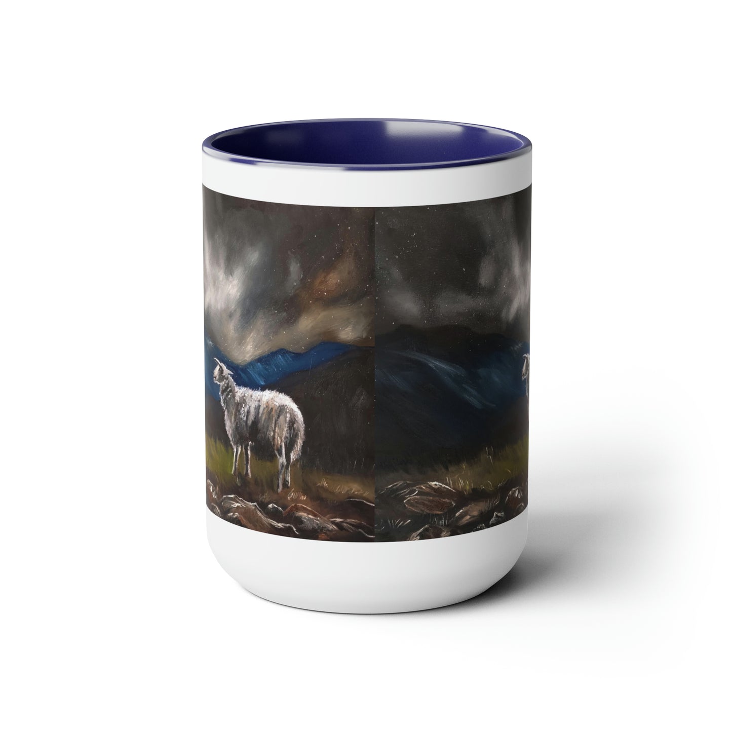 The Lord is my Shepherd Two-Tone Coffee Mugs, 15oz