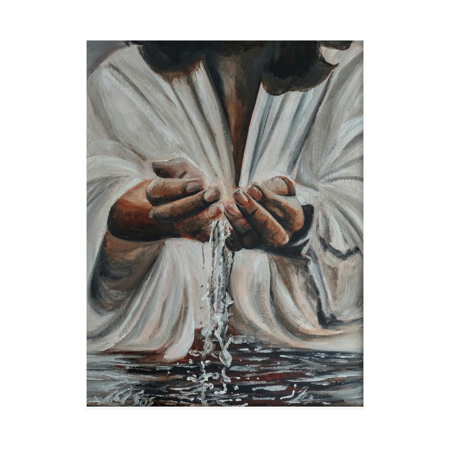 In His Hands Matte Vertical Posters