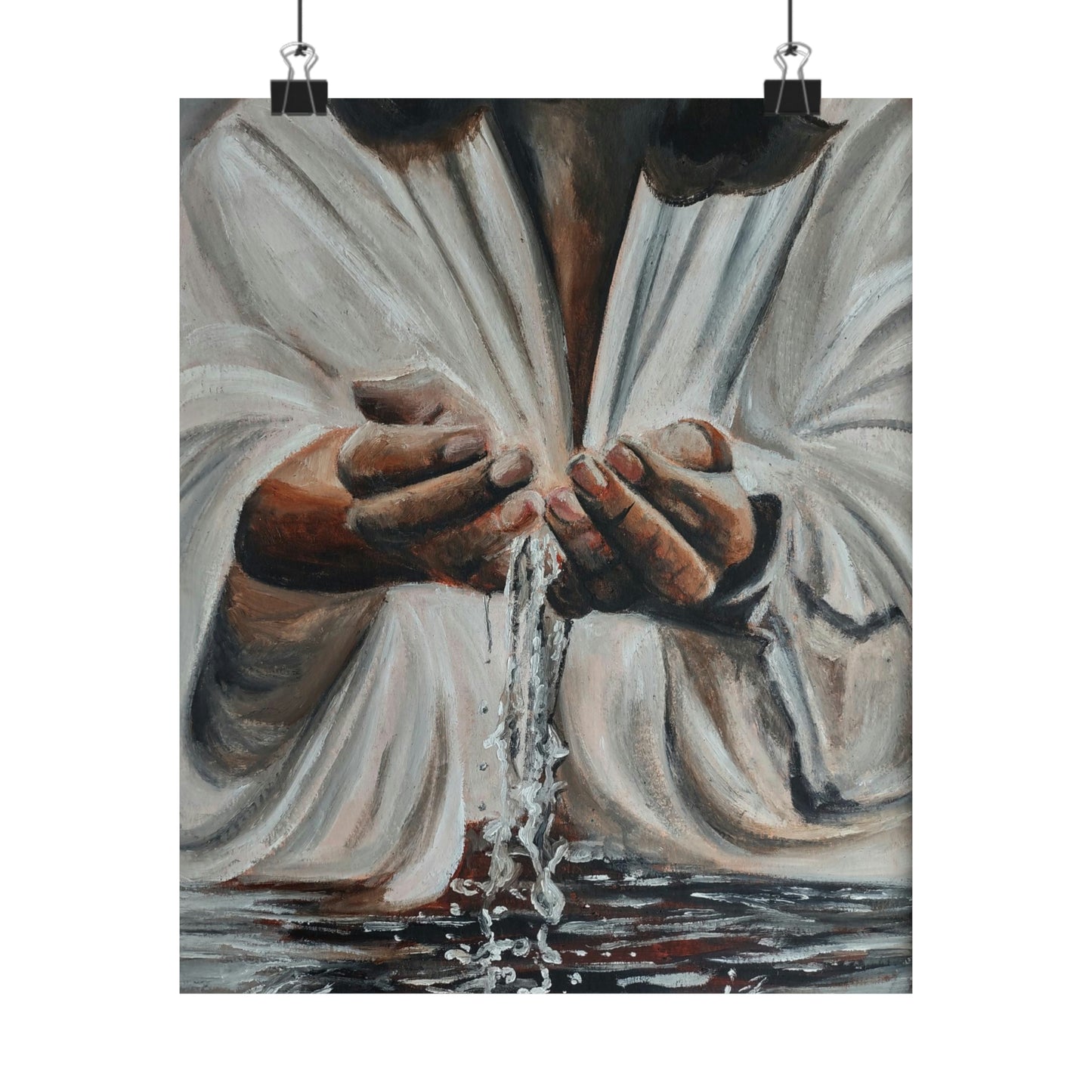 In His Hands Matte Vertical Posters