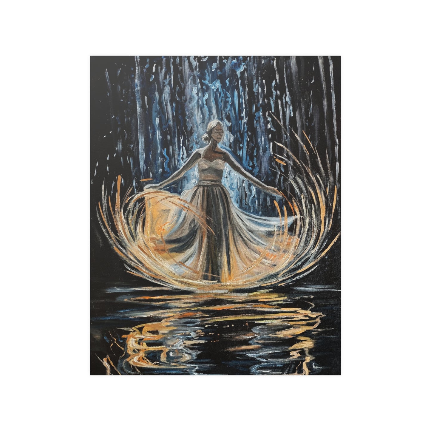 Baptized in Fire and Water Satin Posters (210gsm)