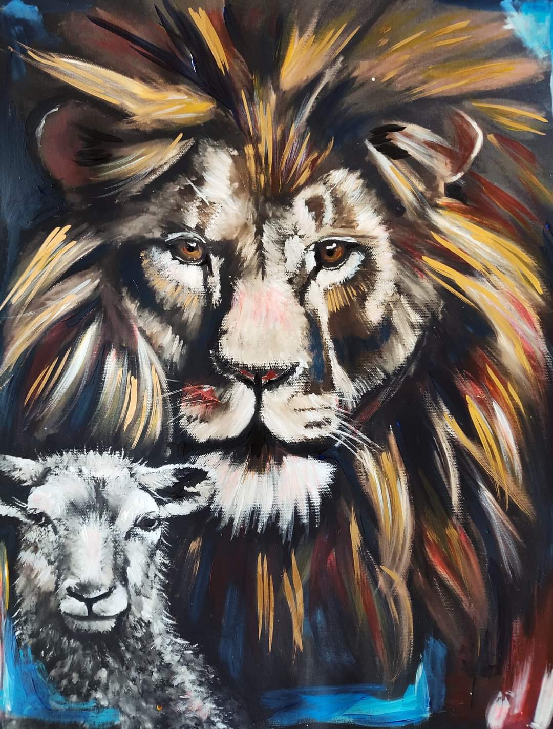 Peaceful Pastures Hand Painted Original Print Winter Collection