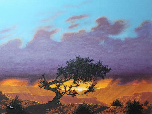 The Wisdom Tree 9x12"  Acrylic By Robert Daniels of Silverwings Studios