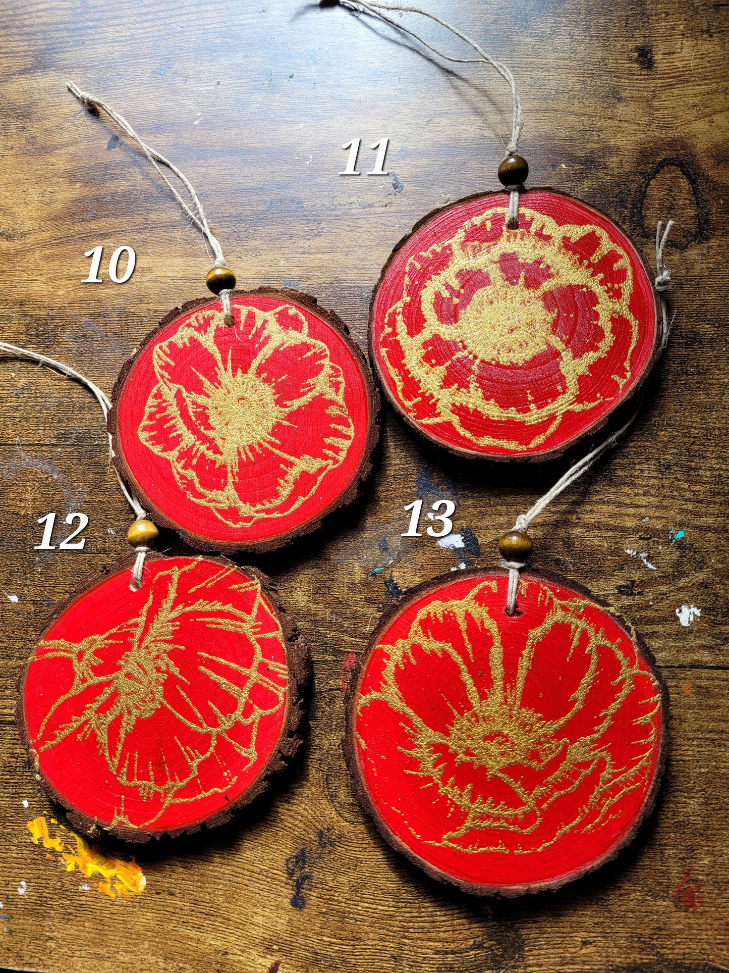 Wood Slice Ornament July 2025 Ornaments
