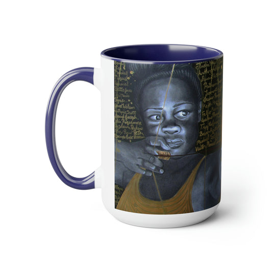 Prayers of a Mother Two-Tone Coffee Mugs, 15oz