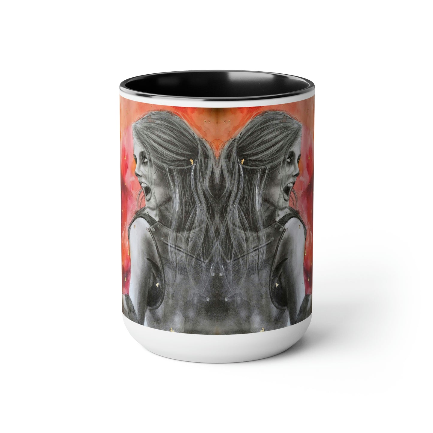 Prayers of a Mother 2 Two-Tone Coffee Mugs, 15oz