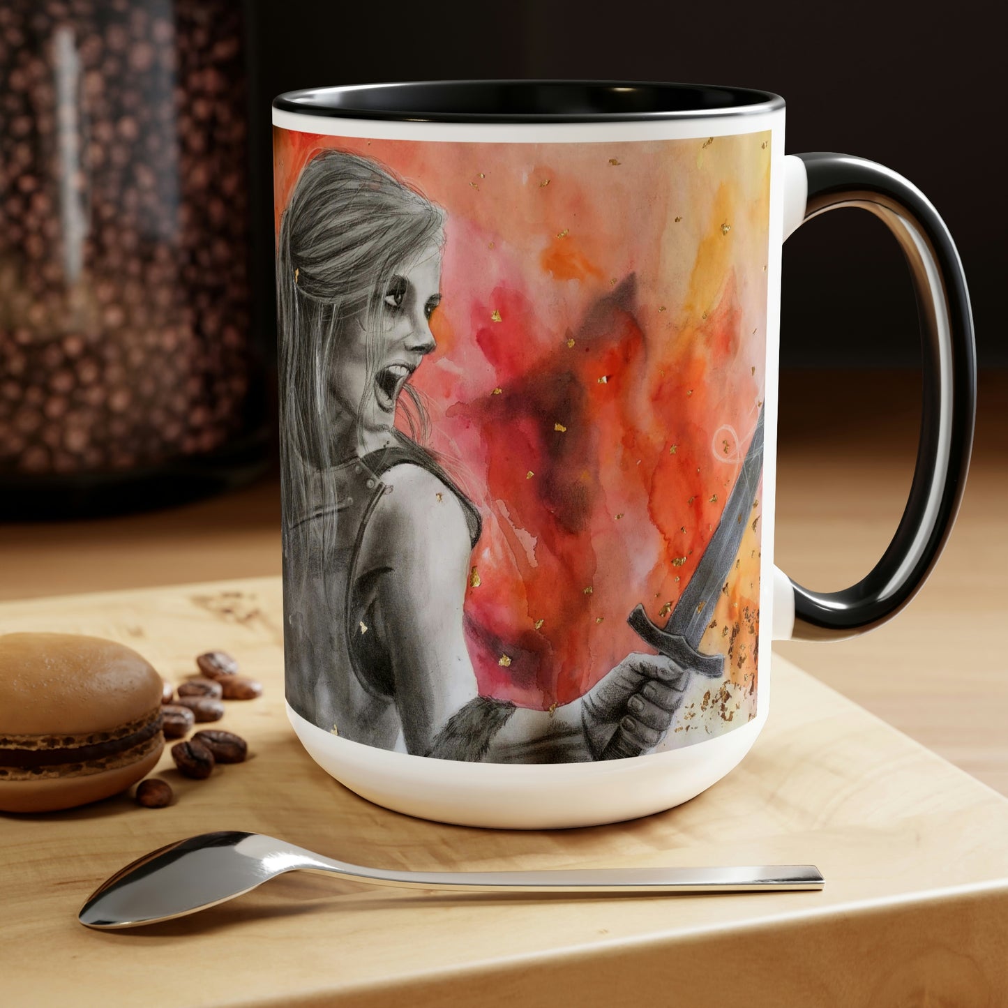 Prayers of a Mother 2 Two-Tone Coffee Mugs, 15oz