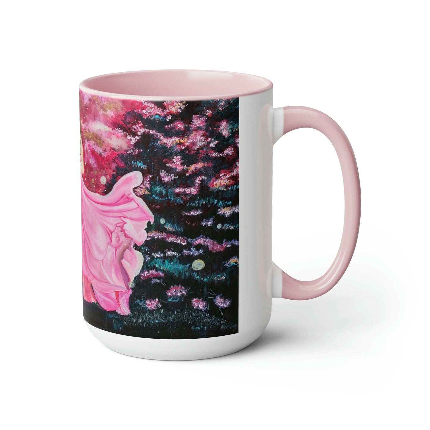 A Tale of Two Sisters by Angel Ashleigh Two-Tone Coffee Mugs, 15oz