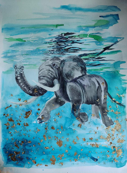 The Elephant in the Room Giclee Print