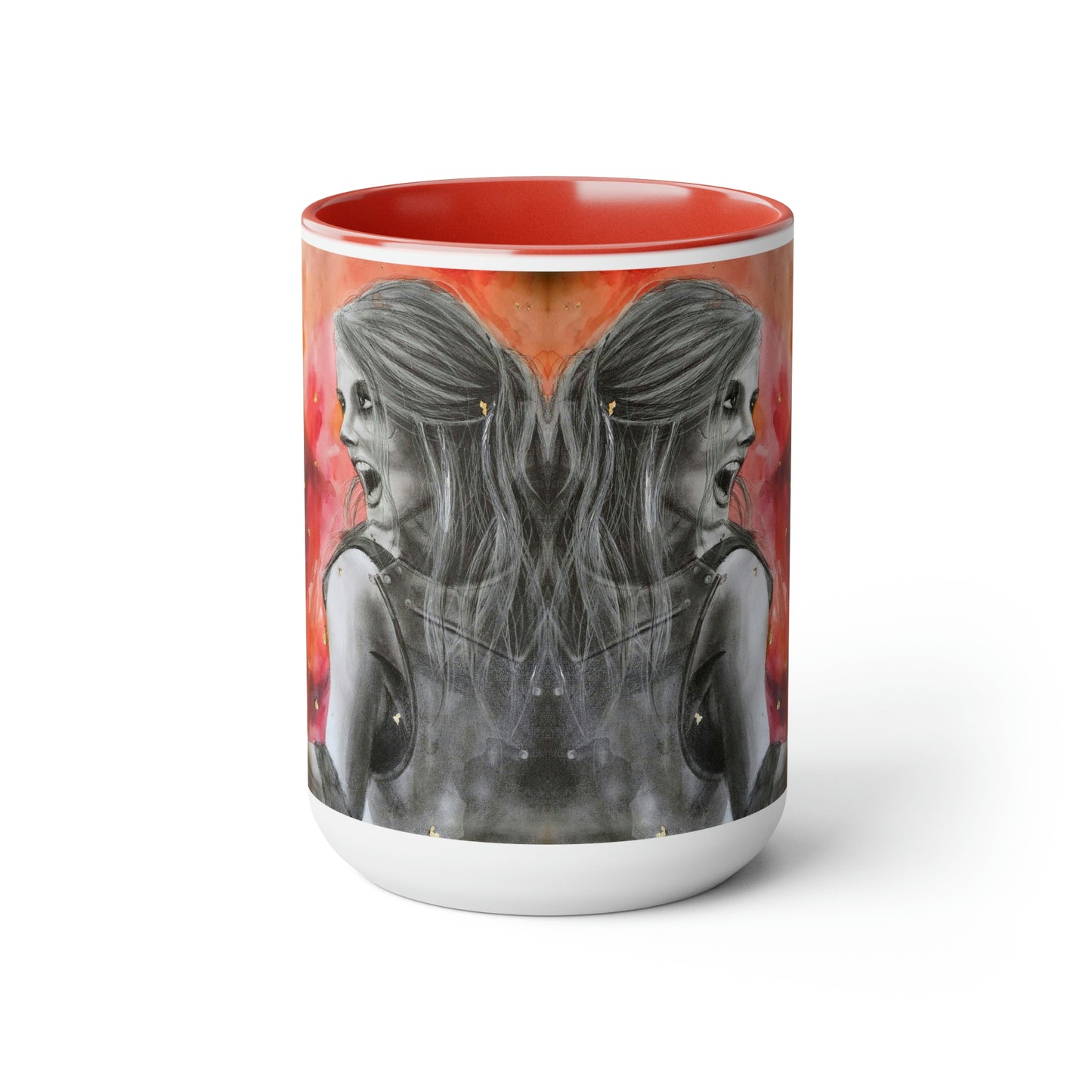 Prayers of a Mother 2 Two-Tone Coffee Mugs, 15oz