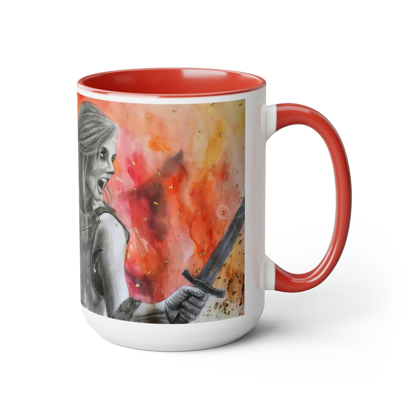 Prayers of a Mother 2 Two-Tone Coffee Mugs, 15oz