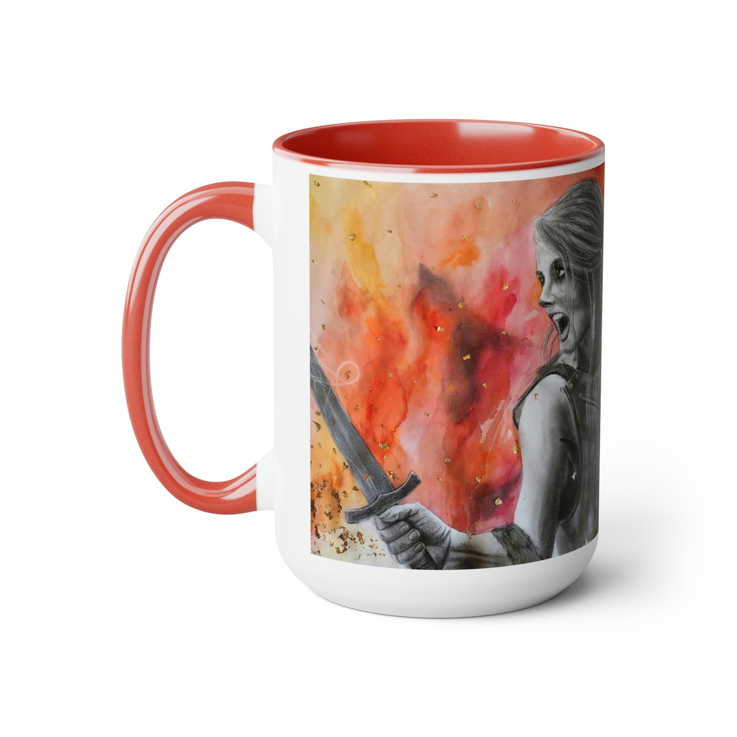 Prayers of a Mother 2 Two-Tone Coffee Mugs, 15oz