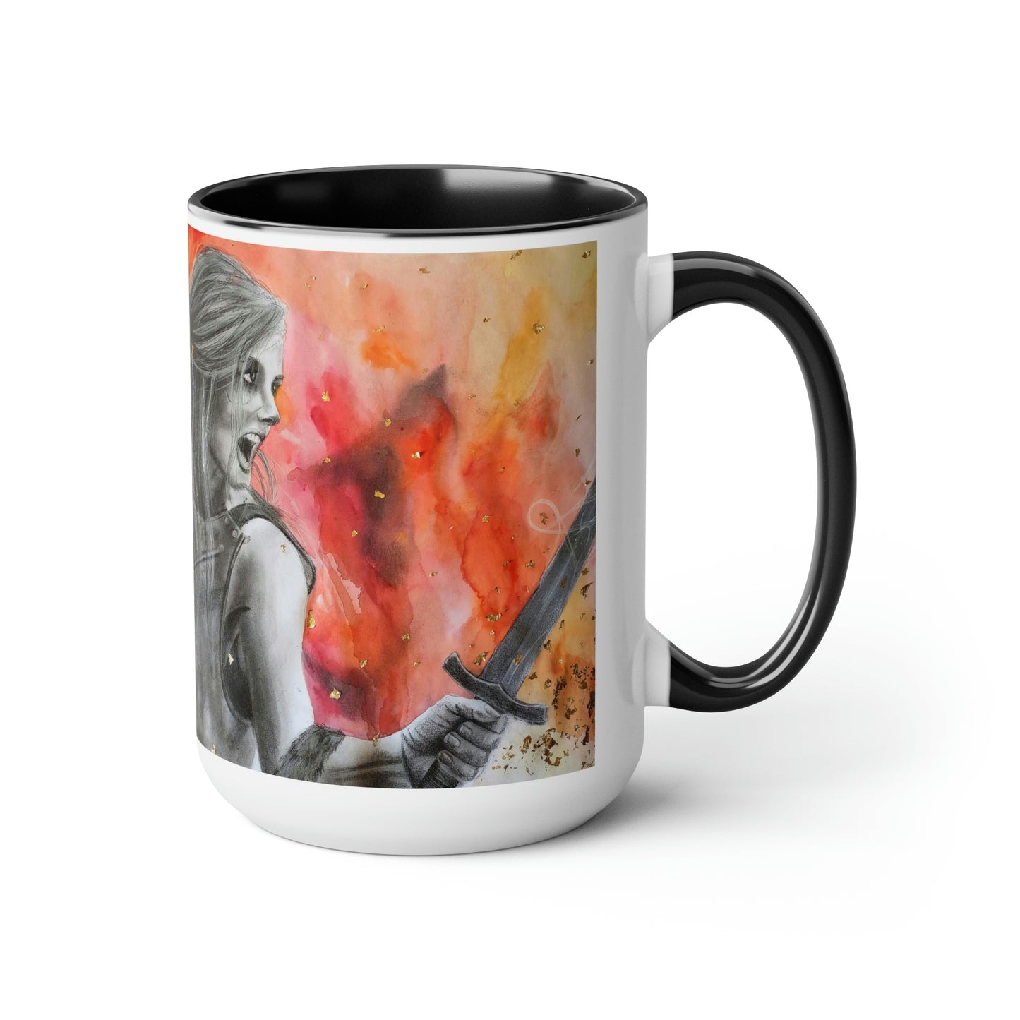 Prayers of a Mother 2 Two-Tone Coffee Mugs, 15oz