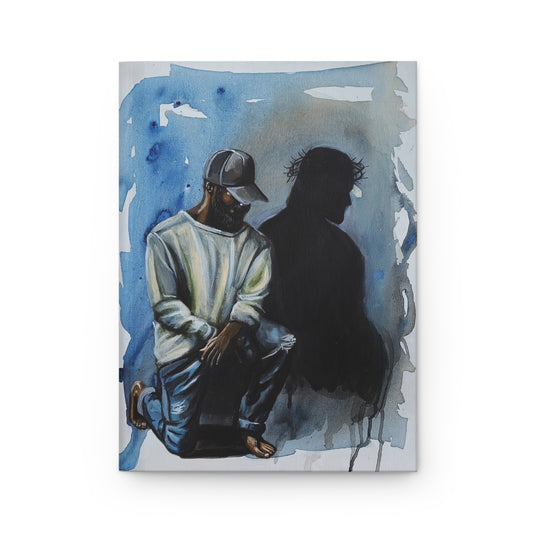 The Answer is in His Shadow Hardcover — Prayerful Man & Shadow Art Notebook