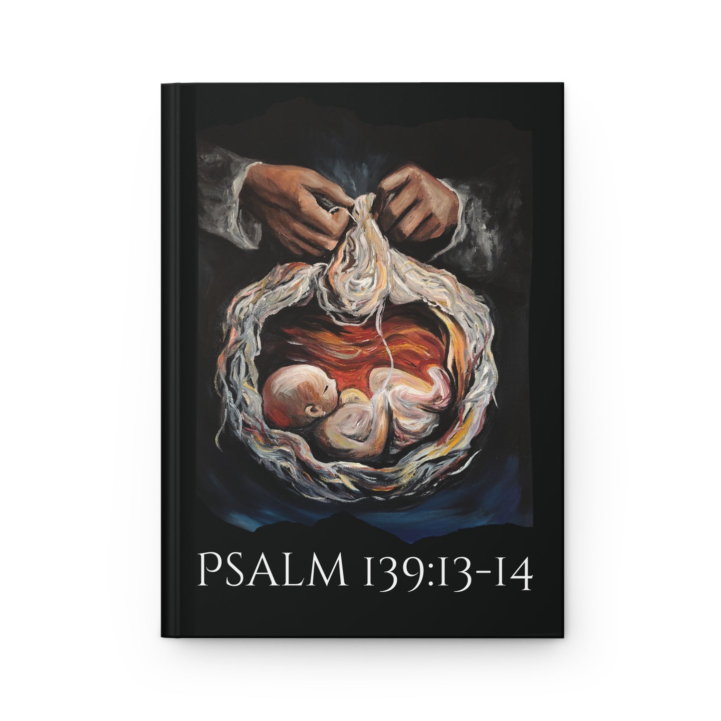 You Formed Me Psalm 139 Inspirational Hardcover Journal with Psalm 139:13-14 - Faith-Based Writing Companion