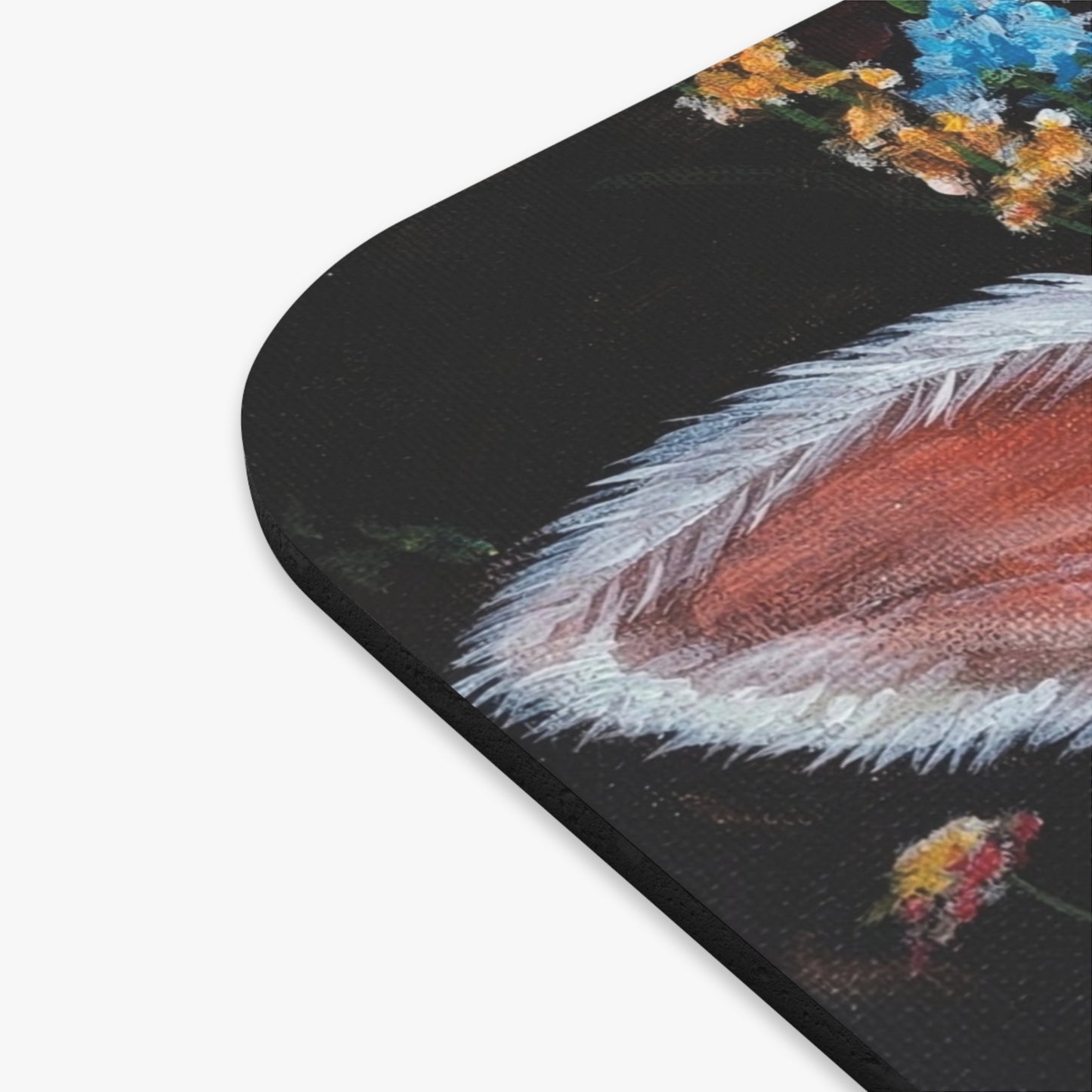 One Step at a Time Floral Mouse Pad — Charming Lamb Desk Mat