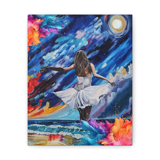 Beauty from Ashes Dreamy Ocean Sunset Canvas Gallery Wraps – Vibrant Art for Home Decor