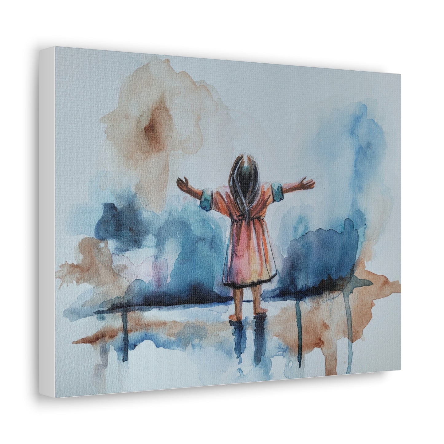 As a Child Inspirational Canvas Gallery Wrap - Embrace the Moment Art