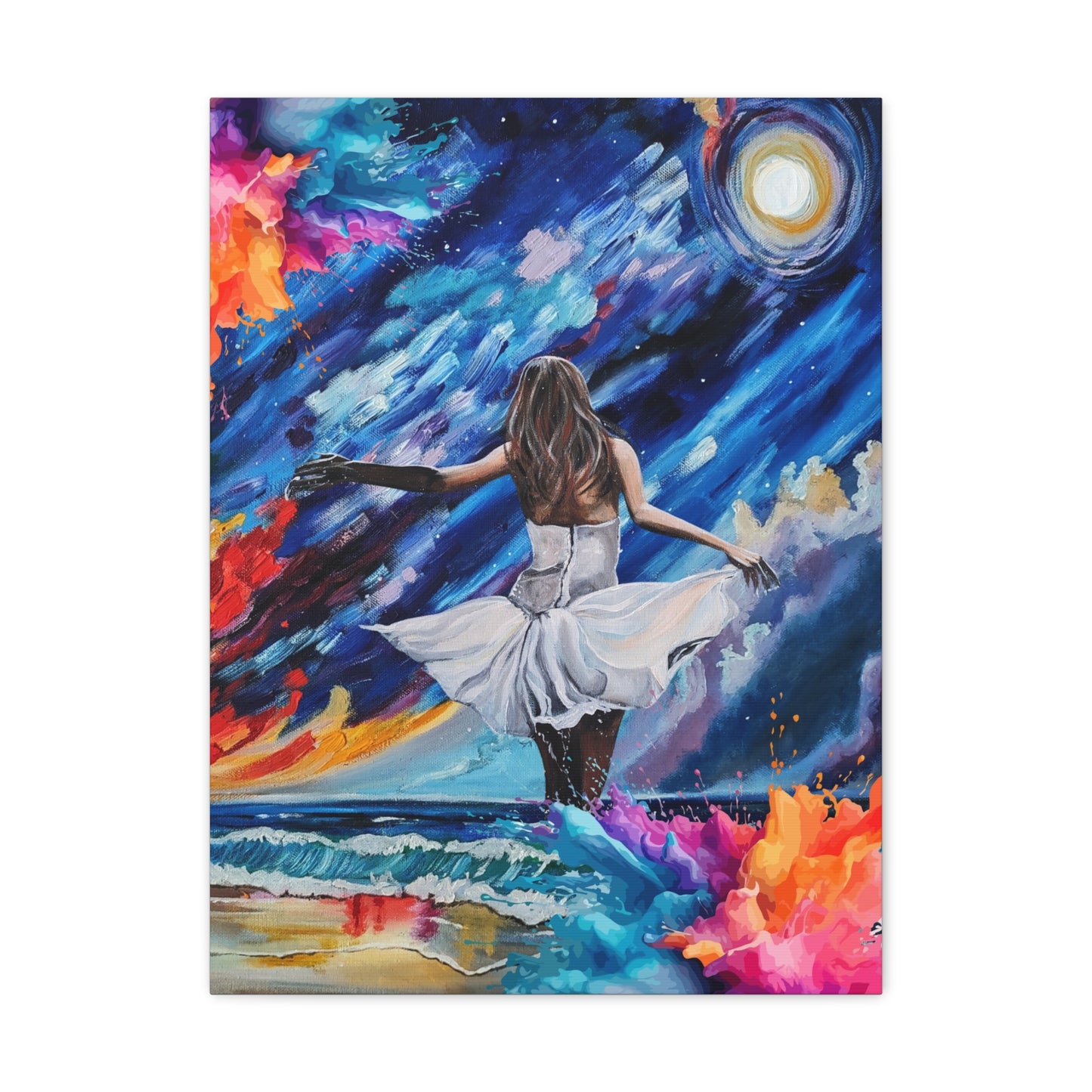 Beauty from Ashes Dreamy Ocean Sunset Canvas Gallery Wraps – Vibrant Art for Home Decor