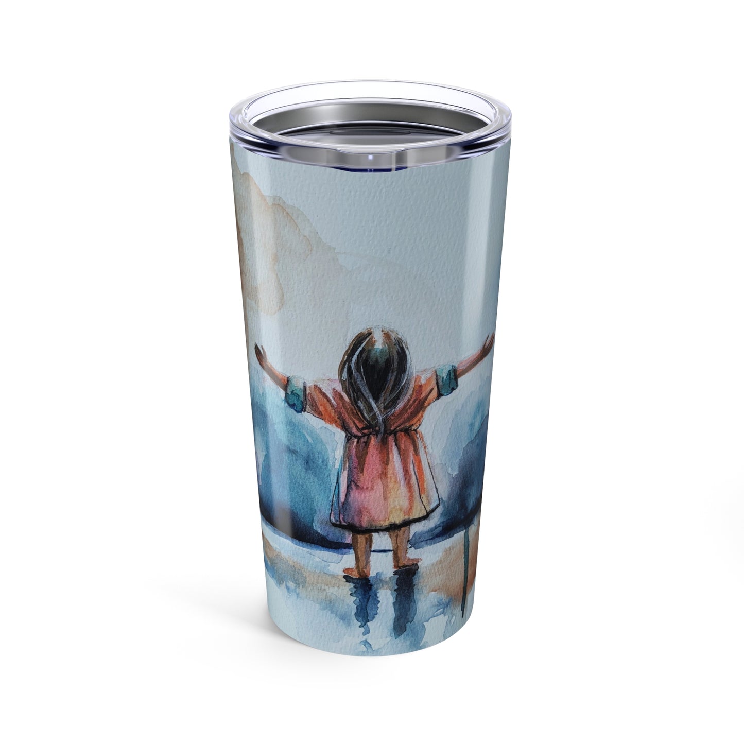 As a Child Inspirational 20oz Tumbler with Watercolor Design - Perfect for Nature Lovers